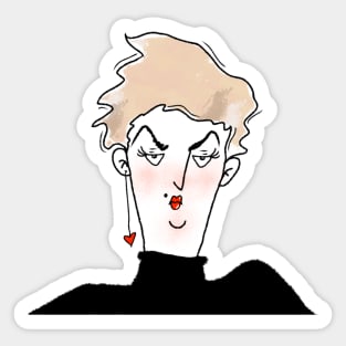 angry woman Sticker